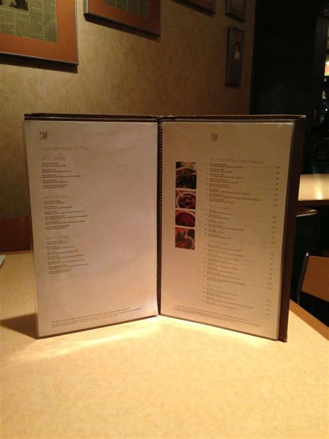 Menu at Mai Lee restaurant, Richmond Heights, Musick Memorial Dr