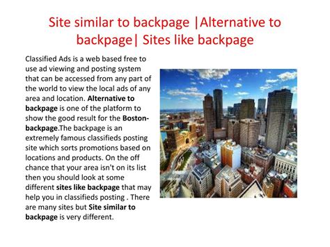 10 Backpages Alternatives That Will BLOW Your Mind! Image 17