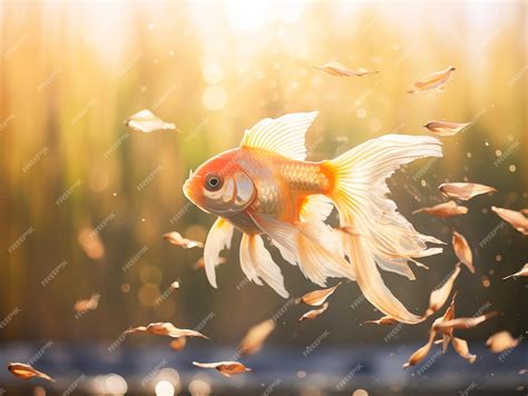 Premium Photo | Goldfish in aquarium