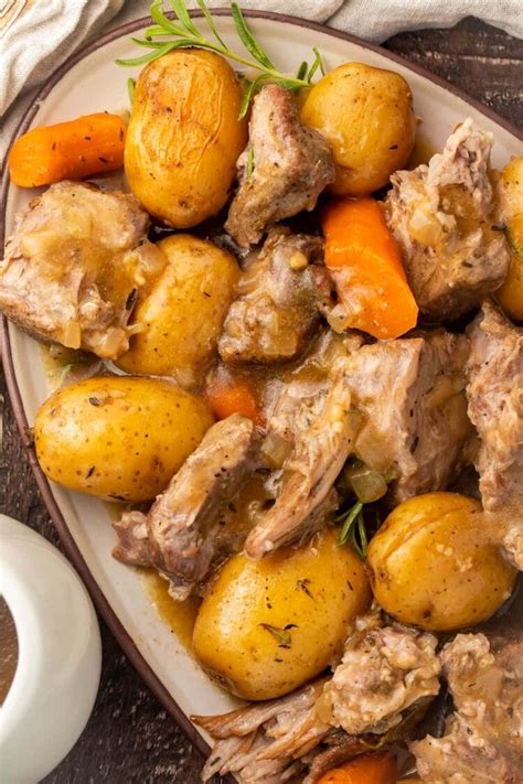 Instant Pot Pork Roast with Carrots, Potatoes, and Gravy - 40 Aprons