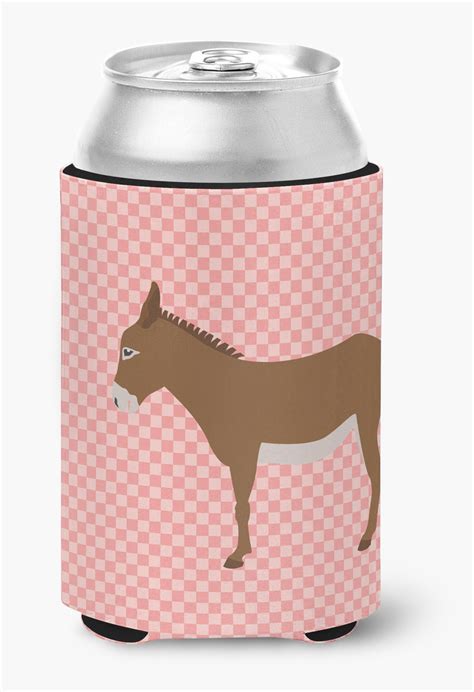 Cotentin Donkey Pink Check Can or Bottle Hugger - Walmart.com