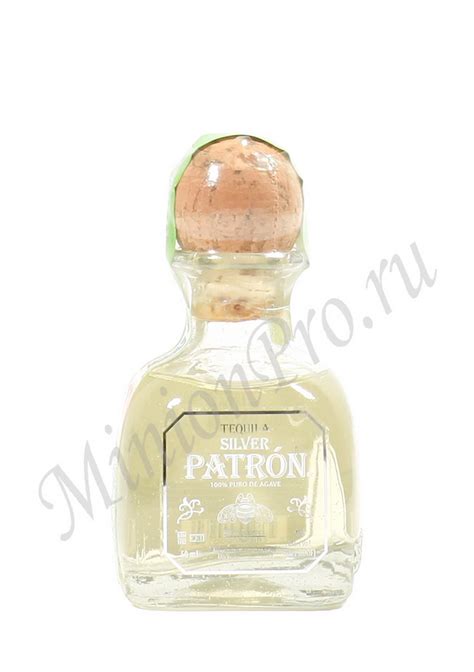 Миньон Patron Silver текила шкалик Патрон Сильвер текила мини бутылка