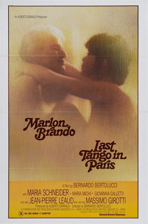 Last Tango in Paris Movie Poster (#1 of 3) - IMP Awards