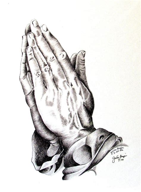 Praying Hands Art Print, Artwork, Pencil Drawing, Prayerfully, Praying ...
