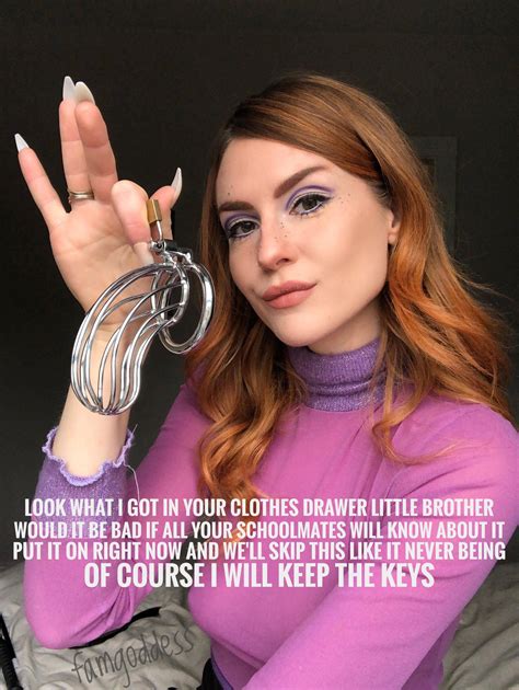 [sis] [chastity] [blackmail] | Scrolller