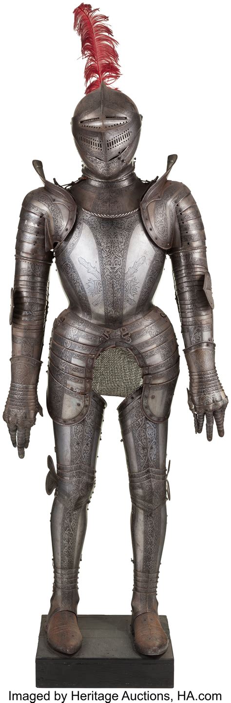Etched Suit of Armor in the 17th Century Style.... Antiques | Lot ...
