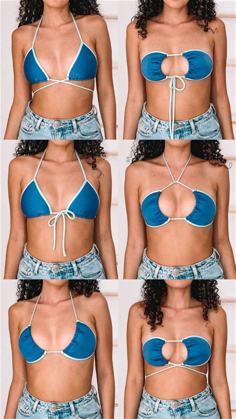 6 formas de amarrar biquíni cortininha | @jennifer_dominique | Biquini