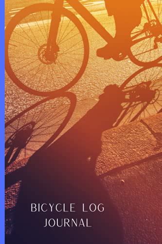 bicycle log journal bicycling ride journal record  rides
