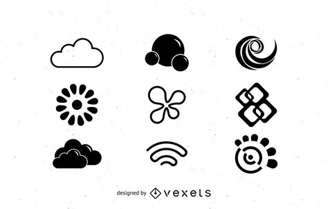 Logo Objects Set Vector Download