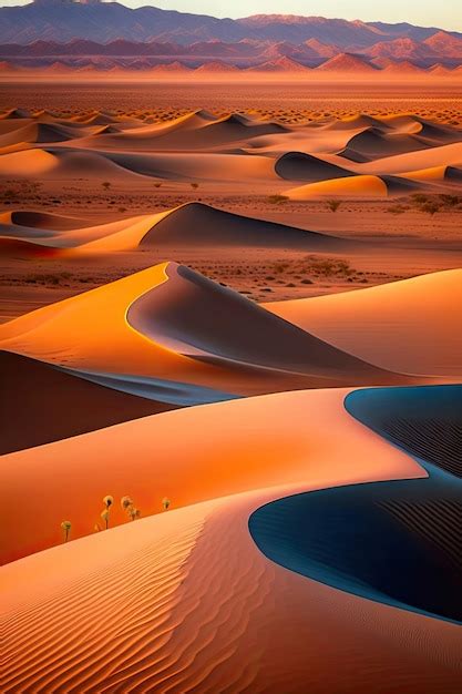 Premium AI Image | Sand dunes in the desert