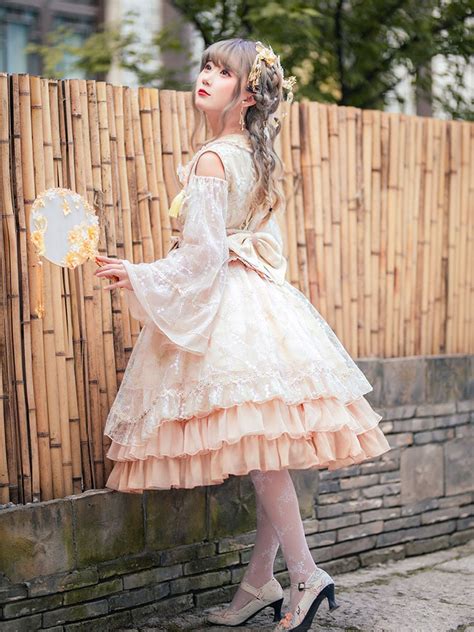 Qi Lolita Full of Flowers Dress Waist-high Served Ru OP