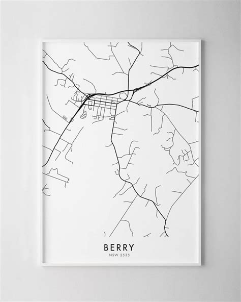 Berry NSW Map Print | Chelsea Chelsea