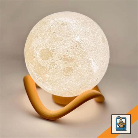 crater led moon lamp custom lunar night light space themed decor