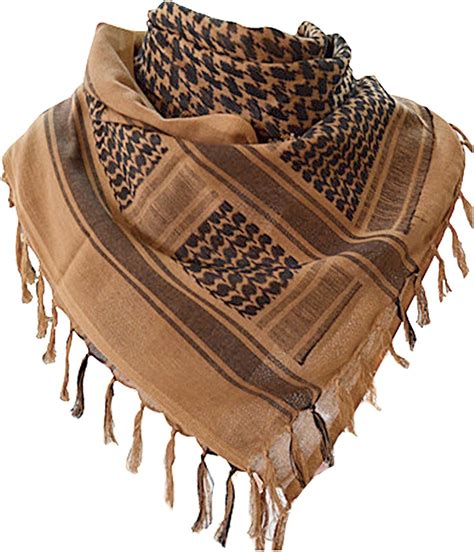 Amazon.com: Shemagh militar táctico desierto 100% algodón Keffiyeh ...