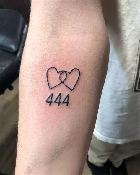 69 Captivating 444 tattoos with Meaning in 2024