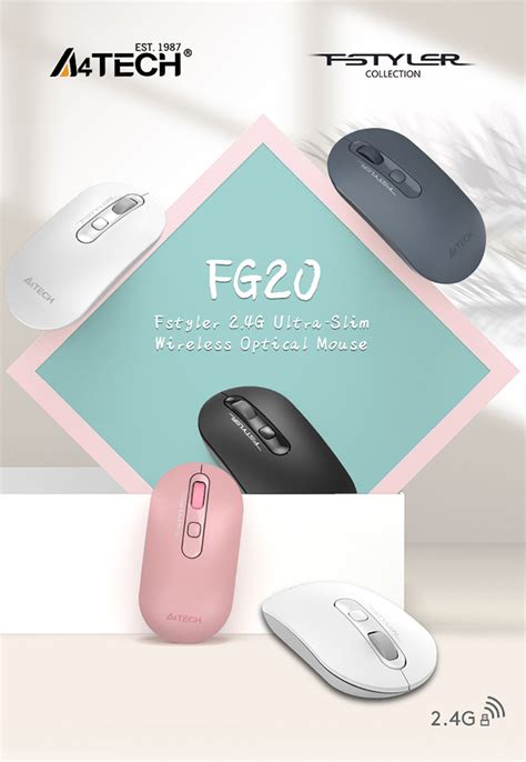 A4Tech FG20S Fstyler Silent 2.4G Wireless Mouse - Pakistan – Technoo