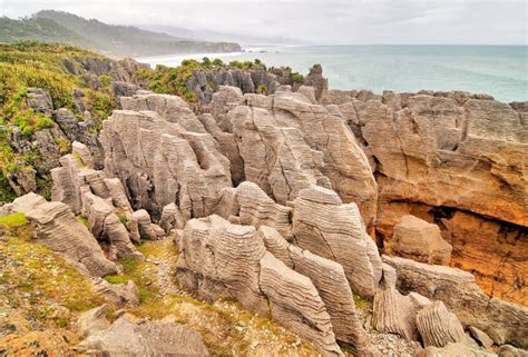 punakaiki  zealand pancake rocks  blowholes coastal rock