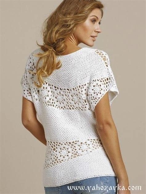 Кофточка с цветочными мотивами | Crochet clothes, Crochet top, Crochet ...
