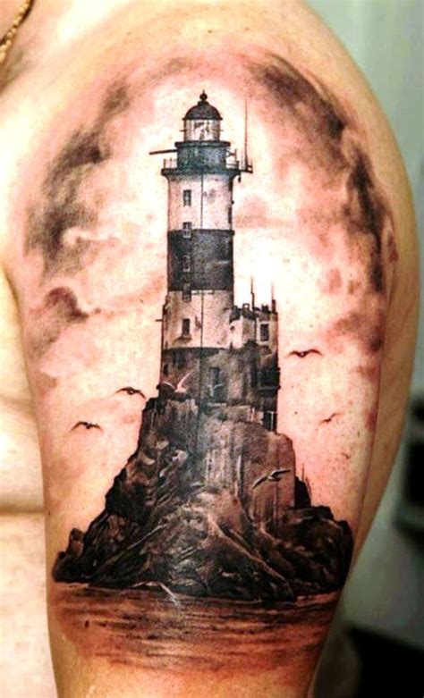 20 Stunning Lighthouse Tattoo Ideas • Inspired Luv