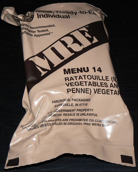 These mre menus offer a surprising variety of international dishes 19
