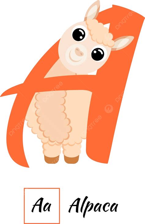 Vectorstyle English Animal Alphabet Letter A Preschool Character Letter ...