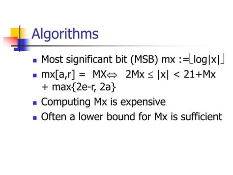 PPT - Exact Computation PowerPoint Presentation, free download - ID:4095094