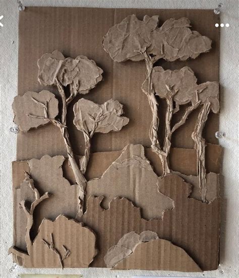 cardboard relief scenes art  life