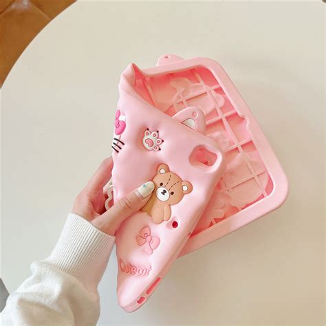 Hello Kitty iPad Case: Cute Pink Silicone Cover with Stand