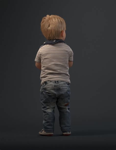 00022Pepijn006 Cute Toddler Boy 3D Model 3D Model MAX OBJ | CGTrader.com