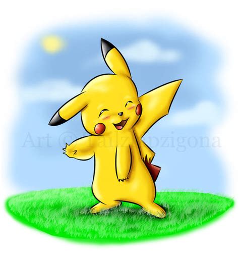Pikachu fan art by Tailzkip on DeviantArt