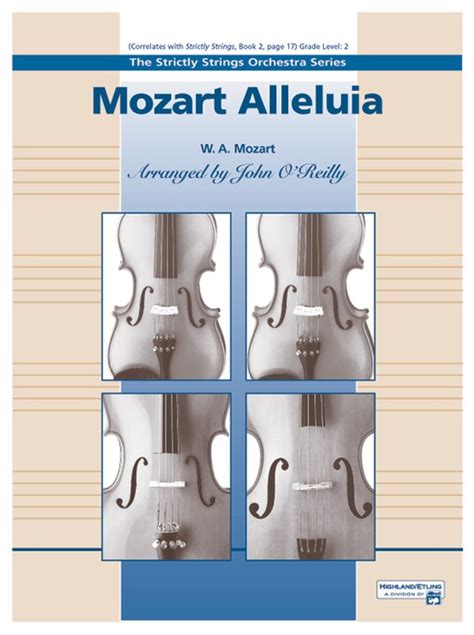 Mozart Alleluia: String Orchestra Conductor Score & Parts: Wolfgang ...