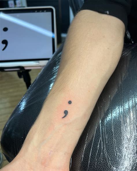 what is a semicolon tattoo meaning 6