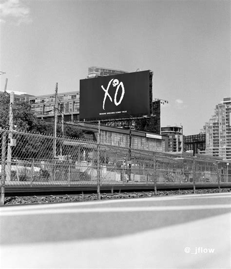 "XO: WHERE DREAMS COME TRUE" billboard shot on my big old film camera