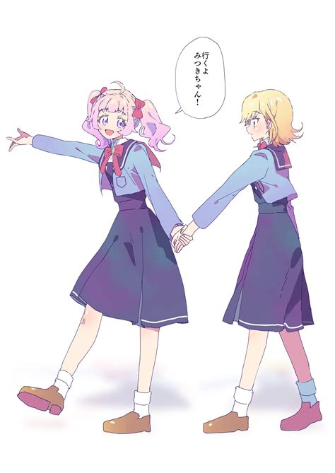aozora himari and hoshikawa mitsuki (pretty series and 1 more) drawn by