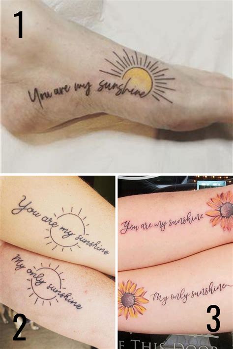 27 You are my Sunshine Tattoo Ideas - Tattoo Glee