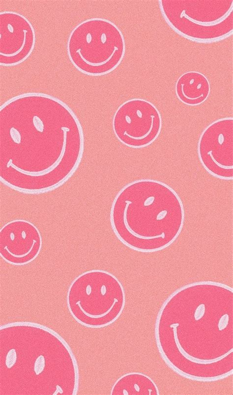 Preppy Pink Smiley Face Wallpapers - Wallpaper Cave