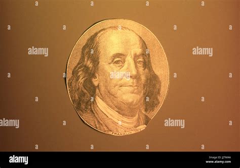 Portrait of U.S. president Benjamin Franklin Stock Photo - Alamy