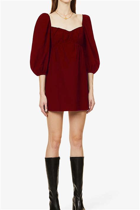 Sweetheart Symphony Dress Maroon – Styched Fashion