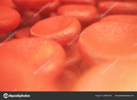 3d illustration red blood cells, responsible for oxygen carrying over, regulation pH blood ...