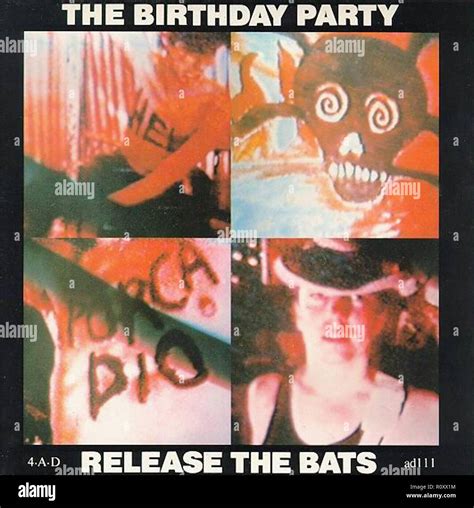 THE BIRTHDAY PARTY RELEASE THE BATS 4.A.D adl Il - Vintage cover album Stock Photo - Alamy