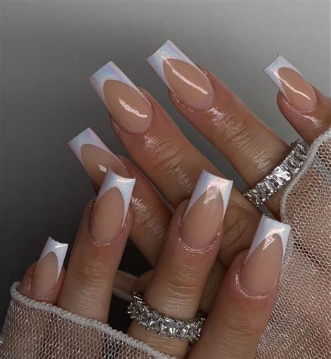 Best 17+ french chrome nails you must try this year