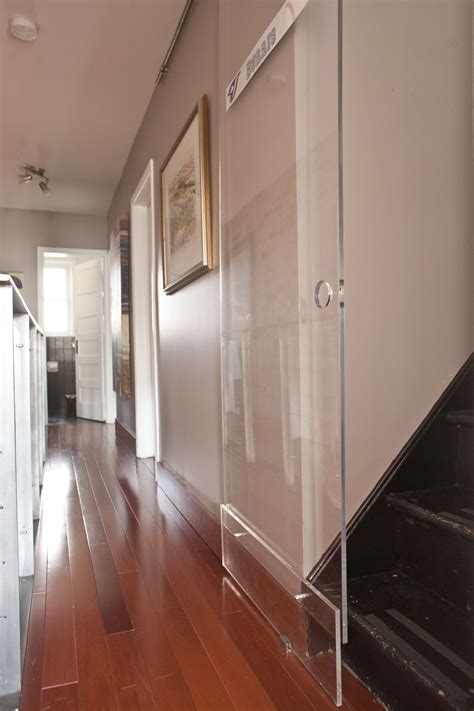sliding plexi glass door modern spaces diy door dream house