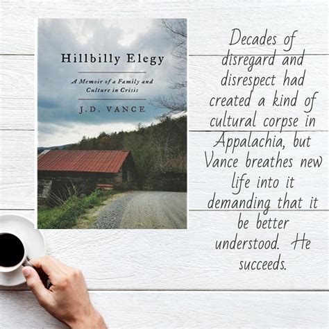 Hillbilly Elegy by J.D.Vance. Vance has managed to capture the heart ...