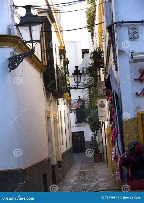 The Narrow Streets of Seville Andalucia Spain Editorial Stock Image