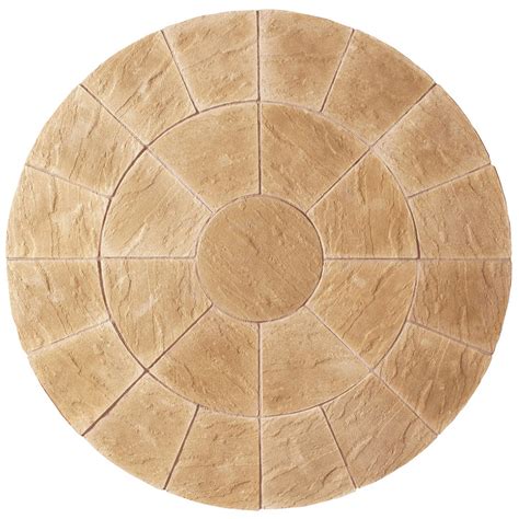 stylish stone chantry circle paving kit  gold homebase