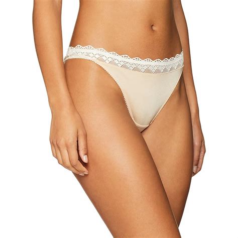 Heidi by Heidi Klum Geometric-Lace Thong Toasted Almond Pristine Nude