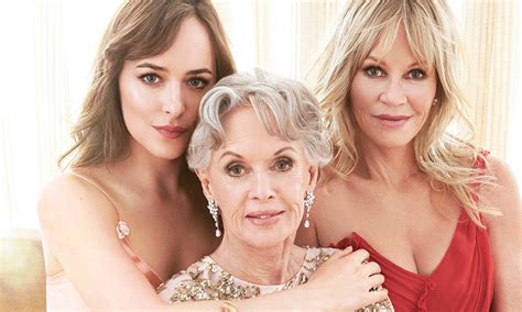 Dakota Johnson joins mom Melanie Griffith and grandmother Tippi Hedren ...