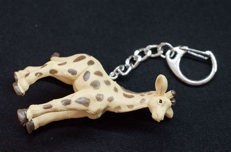 Giraffe Schlüsselanhänger Miniblings Anhänger Schlüsselring Zoo Kind ...