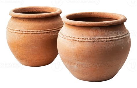 traditional clay pots  home decoration  png