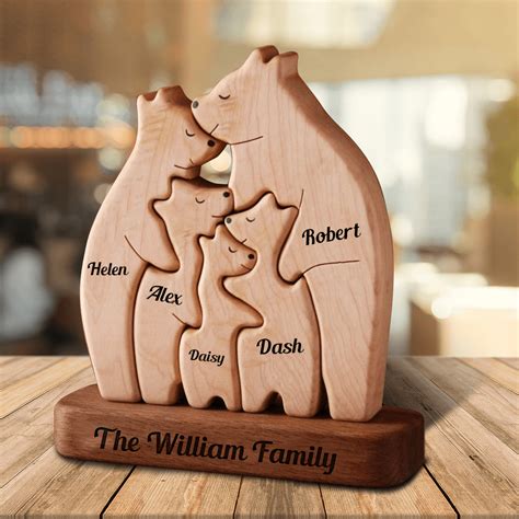 Wooden Bear Family - EvridWear UK